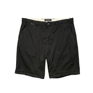 Scotch & Soda Shorts Mens 32 Black Cotton Stretch Chino Amsterdam Couture